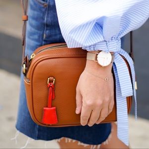 J.Crew Leather Signet Bag (Brown)